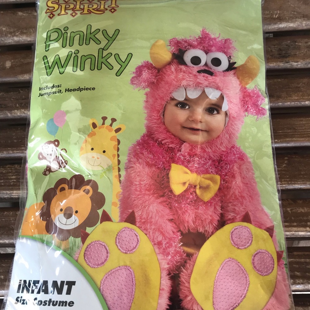 Spirit Halloween Pinky Winky Costume, 12-18M, NIP